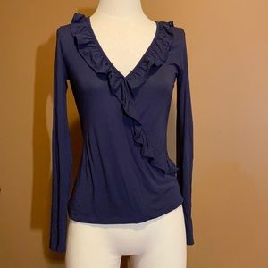 Lilly Pulitzer Ruffle Wrap Long Sleeve Shirt